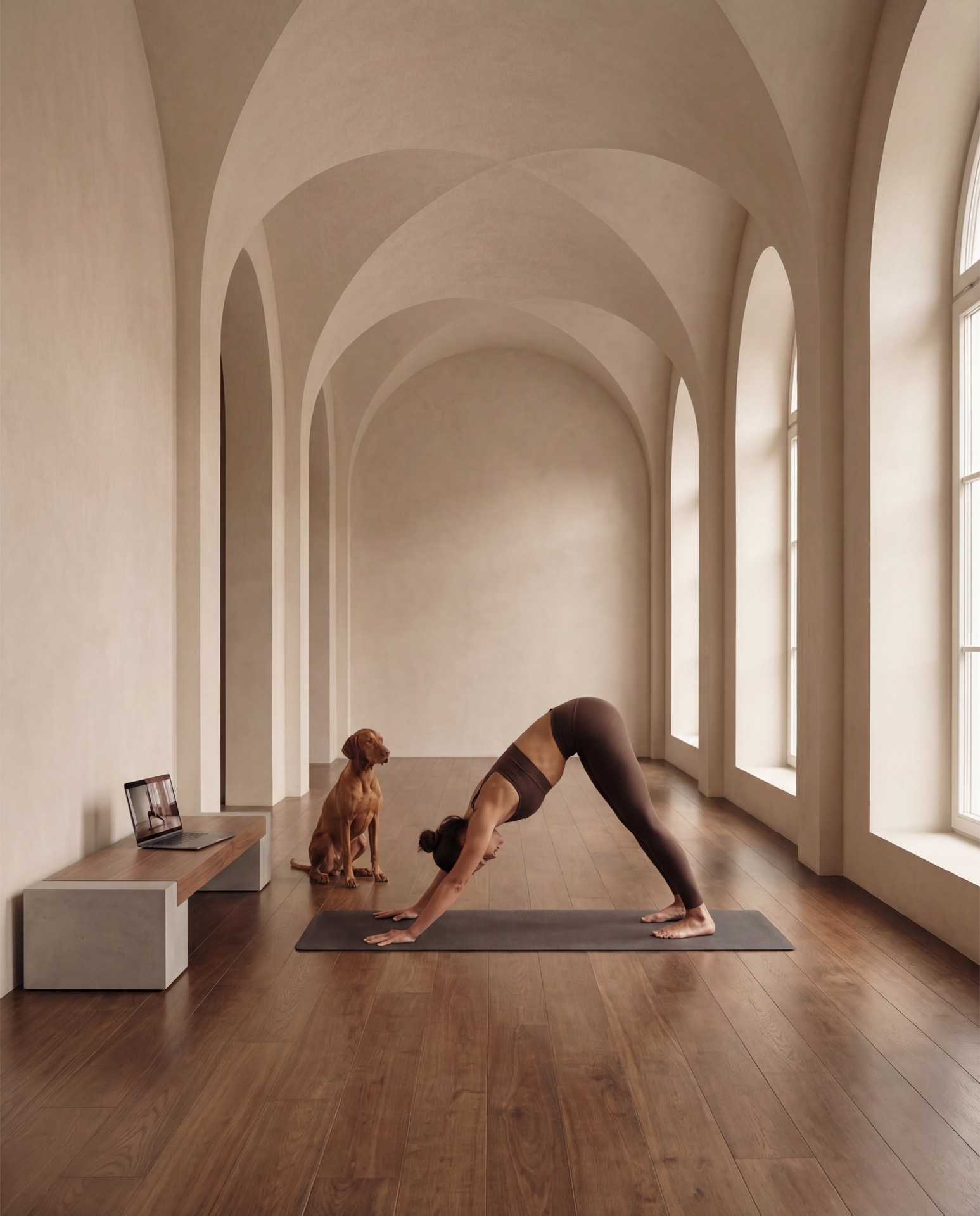 A calm, light-filled wellness studio — the kind of space a sound bath is held in